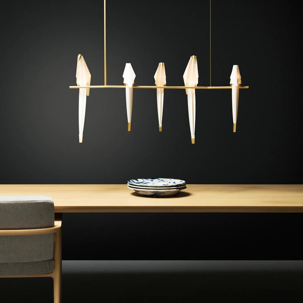 Paper Crane Bird LED Chandelier Chandelier