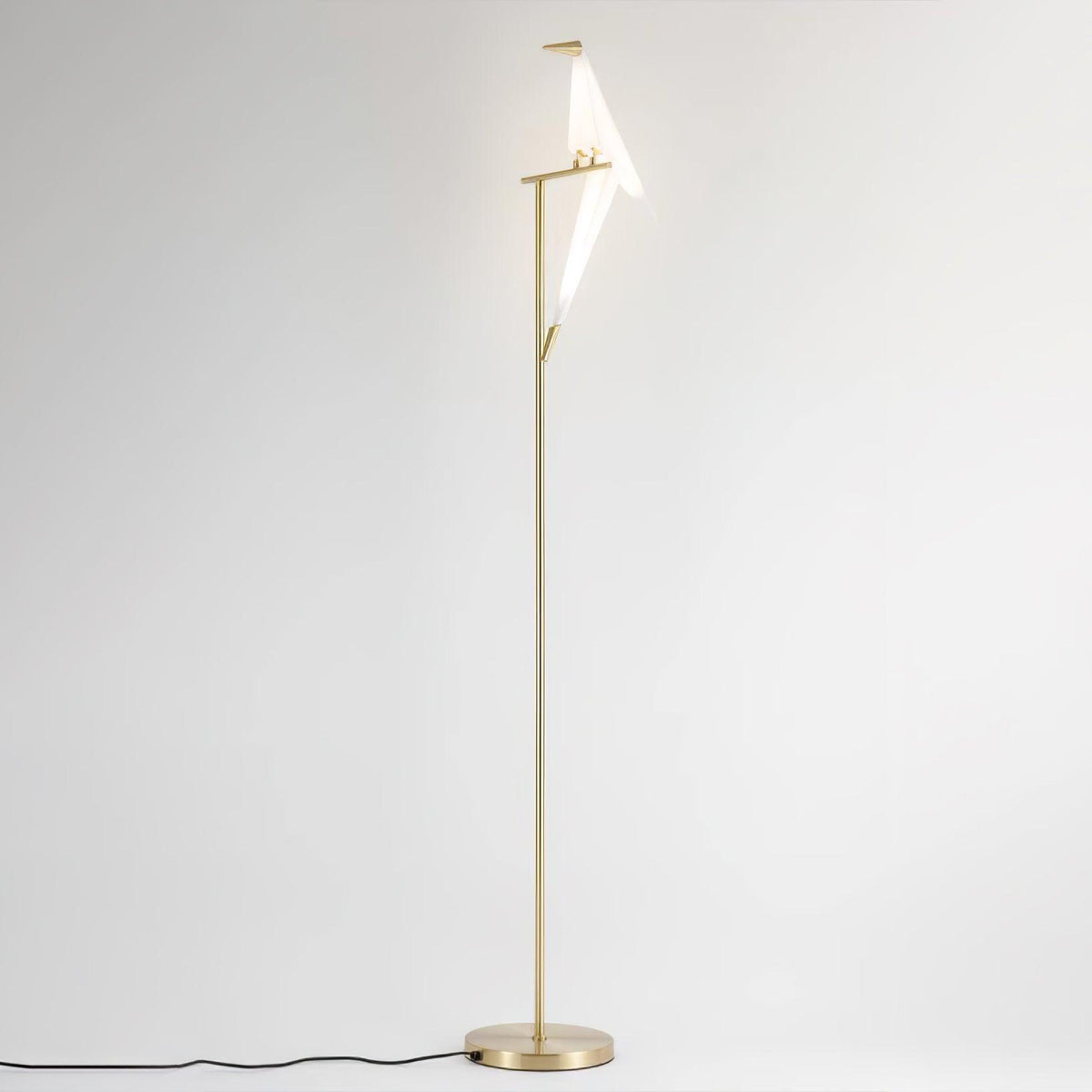 Paper Crane Bird Floor Lamp 1 Lamp ? 11.8″ x H 65″ / Dia 30cm x H 165cm / Warm Light / US Plug Floor lamp