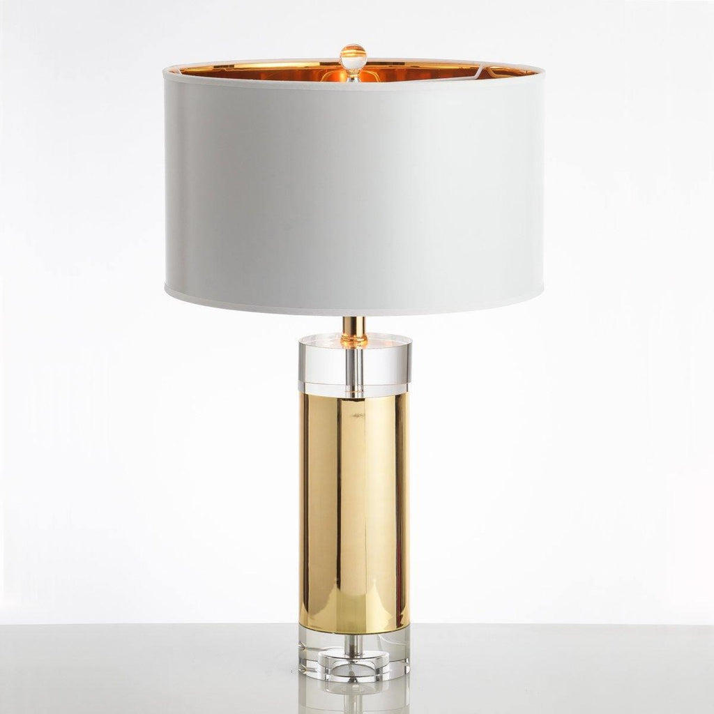 Parker Table Lamp ? 15″ x H 26.4″ / Dia 38 cm x H 67 cm / Gold / US Plug Table lamp