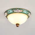 Pastoral Bowl Ceiling Light ? 13.8″ x H 6.3″ / Dia 35cm x H 16cm / Blue / Warm White Ceiling lamp