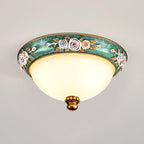 Pastoral Bowl Ceiling Light ? 13.8″ x H 6.3″ / Dia 35cm x H 16cm / Blue / Warm White Ceiling lamp