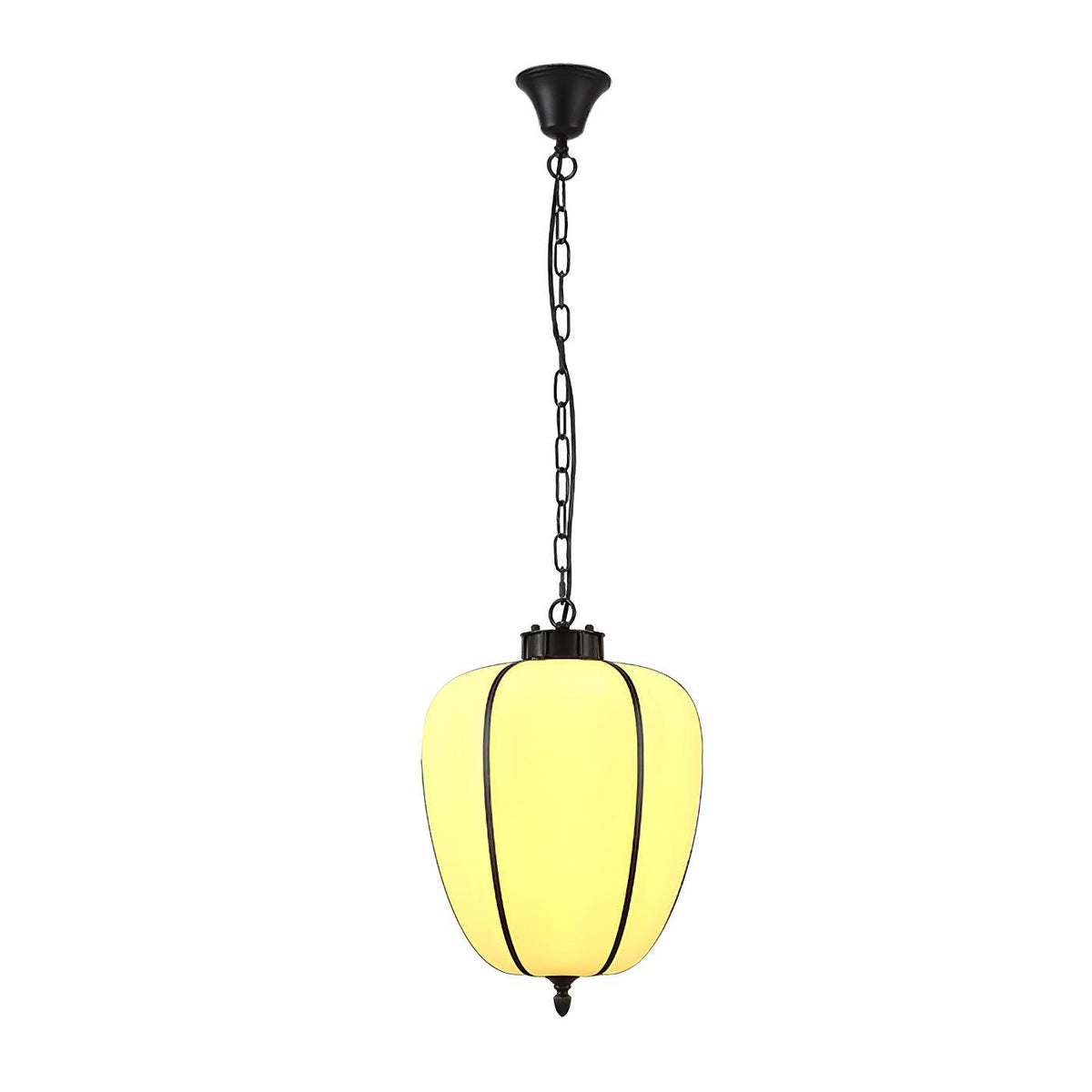 Peaches Pendant Light ∅ 10.6″ x H 16.5″ / Dia 27cm x H 42cm / Black & White / Warm Light Pendant light
