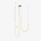Glass Pearl Necklace Chandelier Chandelier