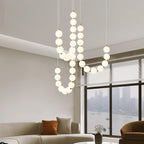 Glass Pearl Necklace Chandelier Chandelier
