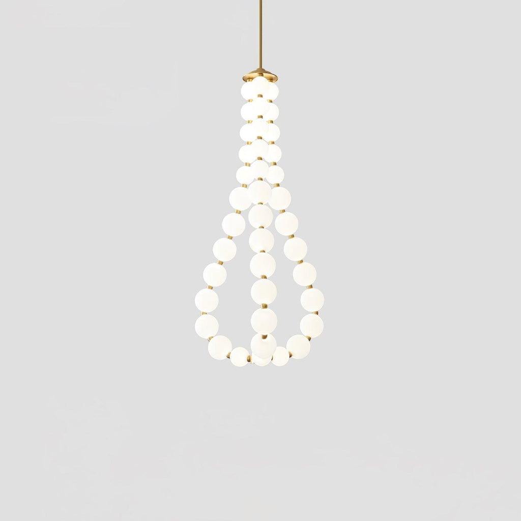 Glass Pearl Necklace Chandelier Chandelier