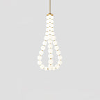 Glass Pearl Necklace Chandelier Chandelier