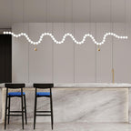 Glass Pearl Necklace Chandelier Chandelier
