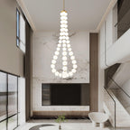 Glass Pearl Necklace Chandelier Chandelier