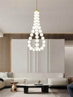 Glass Pearl Necklace Chandelier Chandelier