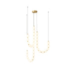 Glass Pearl Necklace Chandelier Chandelier