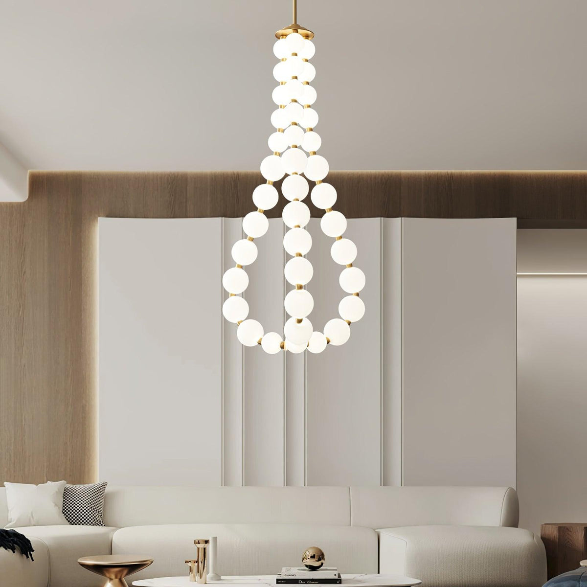 Acrylic Pearl Necklace Chandelier Chandelier