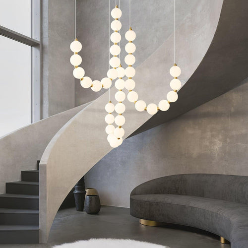 Acrylic Pearl Necklace Chandelier Chandelier