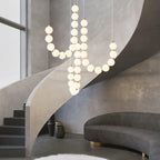 Glass Pearl Necklace Chandelier Chandelier