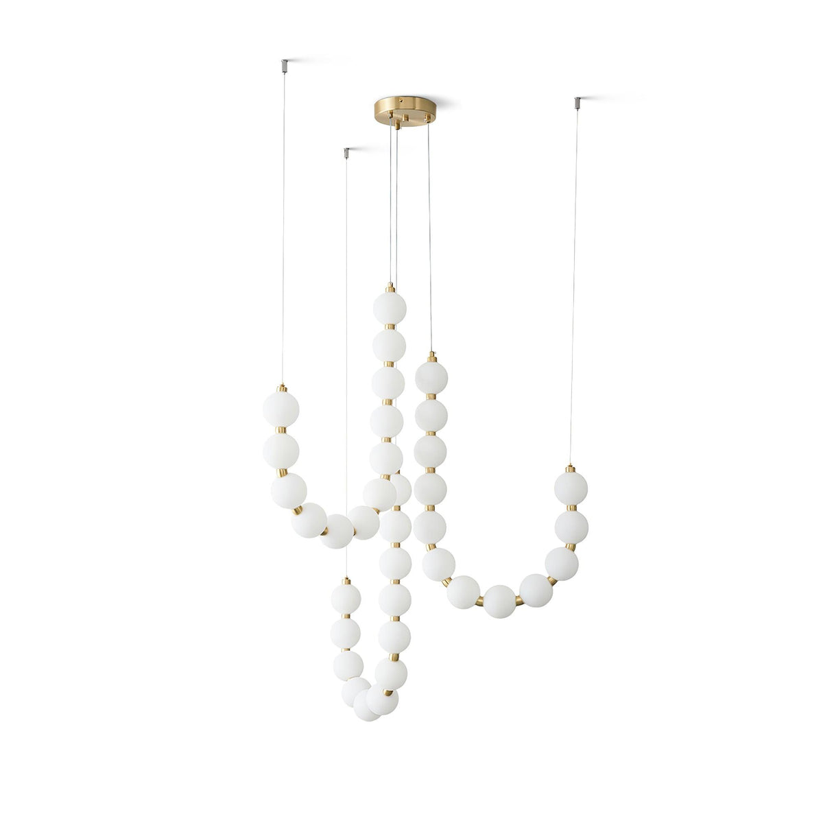 Glass Pearl Necklace Chandelier Chandelier