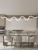 Glass Pearl Necklace Chandelier Chandelier