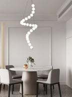 Glass Pearl Necklace Chandelier Chandelier