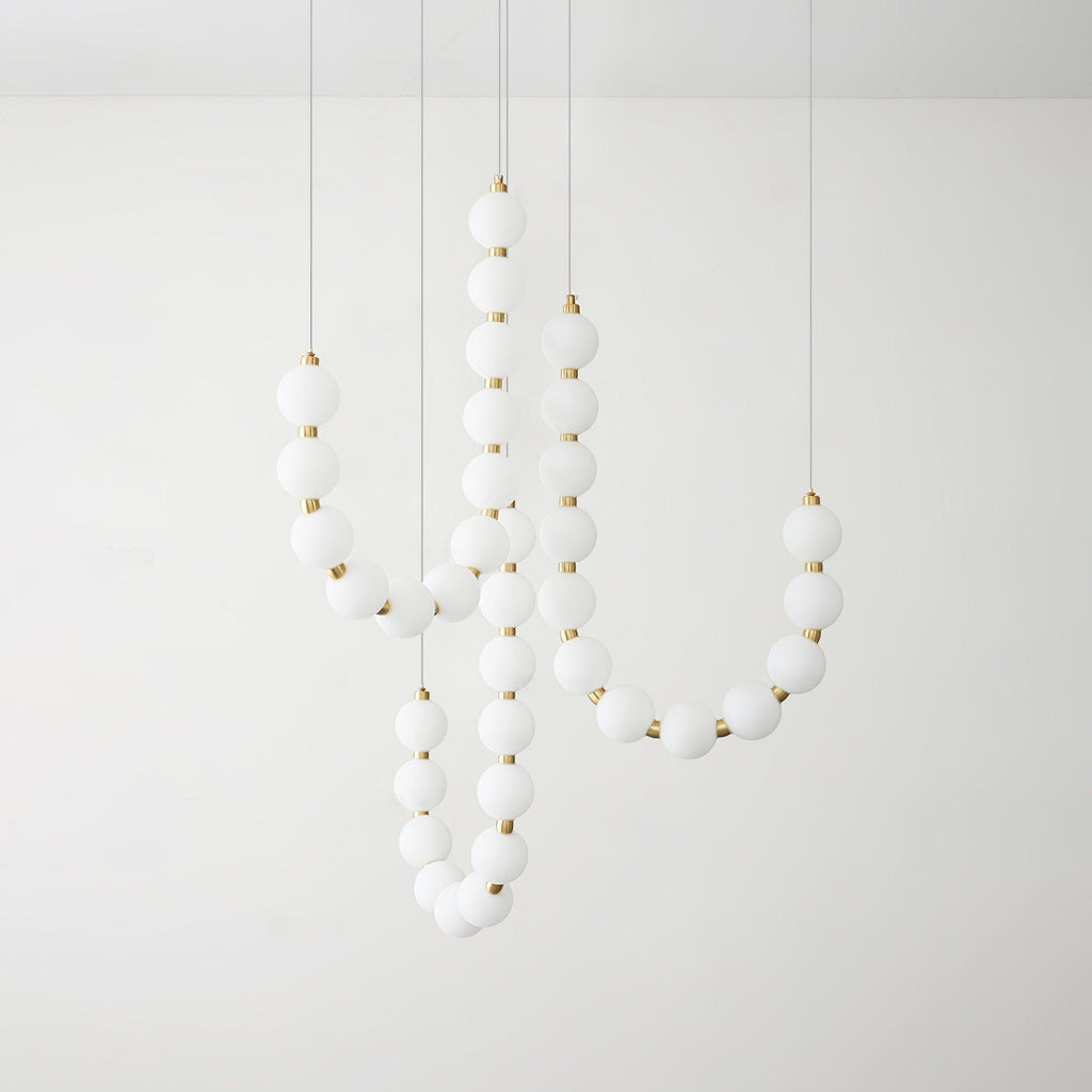 Glass Pearl Necklace Chandelier Chandelier