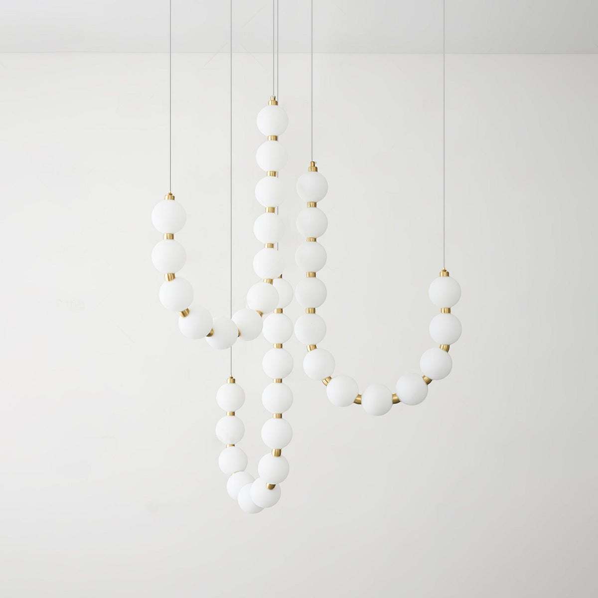 Glass Pearl Necklace Chandelier Chandelier