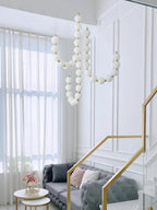 Acrylic Pearl Necklace Chandelier Chandelier
