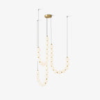 Glass Pearl Necklace Chandelier Chandelier