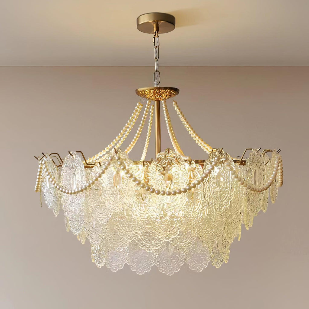 Pearls Glass Chandelier Chandelier
