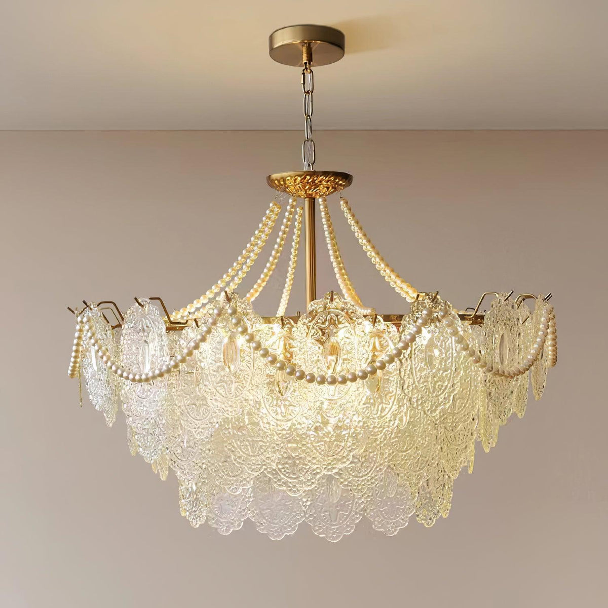 Pearls Glass Chandelier Chandelier