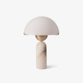 Peono Alabaster Table Lamp ? 11.8″ x H 17.7″ / Dia 30cm x H 45cm / Gold & White / US Plug Table lamp