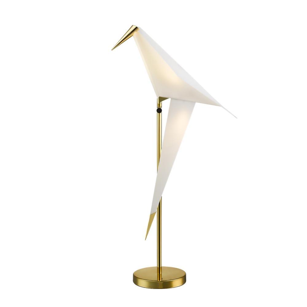 Paper Crane Bird Table lamp ∅ 8.7″ x H 28.4″ / Dia 22cm x H 72cm / Warm Light / US Plug Table lamp