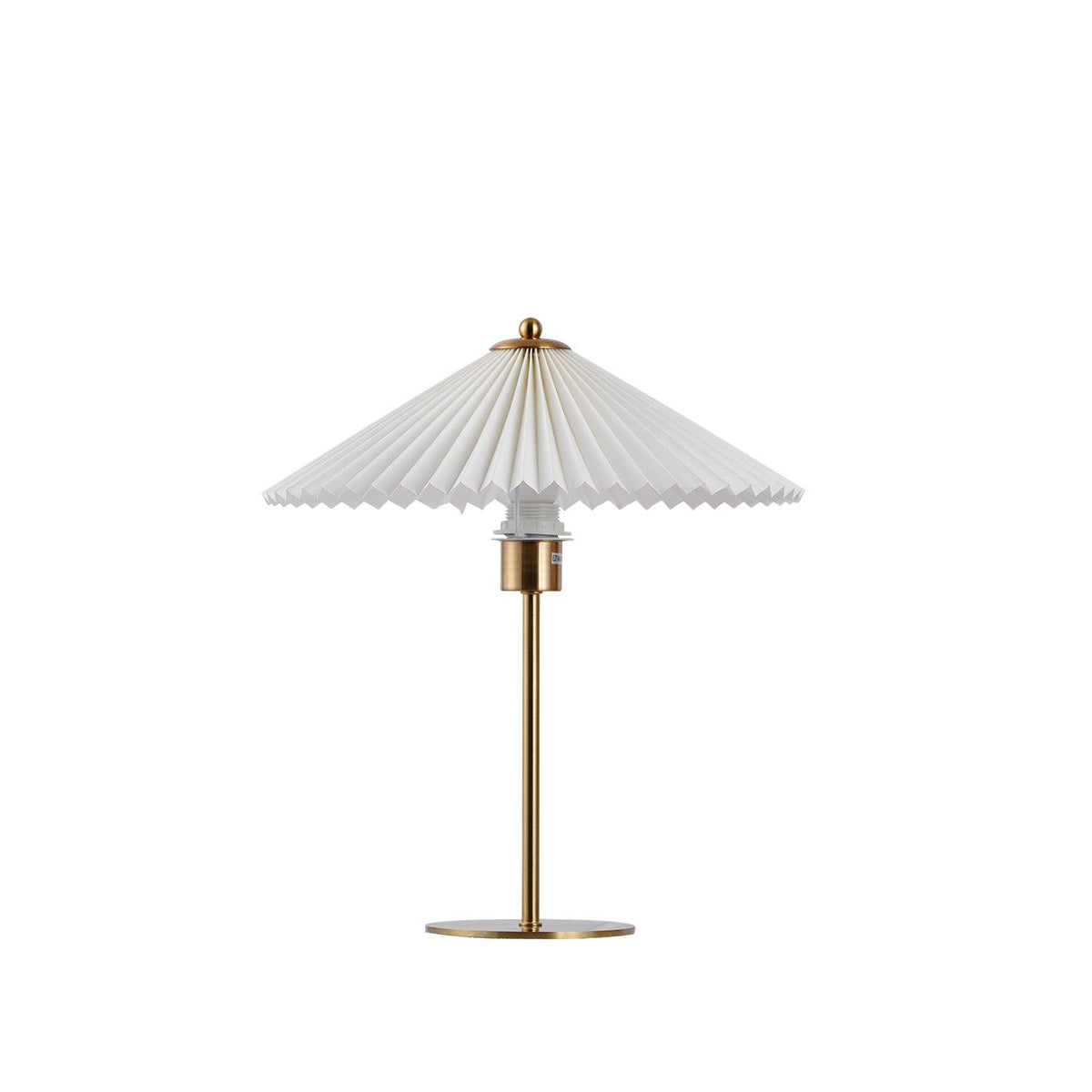 Perla Pleated Table Lamp ∅ 14.2″ x H 16.9″ / Dia 36cm x H 43cm / Gold / US Plug Table lamp