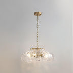 Petal Ice Pendant Light ? 15.7 ″ x H 9.8″ / Dia 40cm x H 25cm / Brass & Clear Pendant light