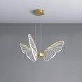 Phalaenopsis Chandelier 3 heads ? 26.7″ x H 11″ / Dia 68cm x H 28cm / Gold & Clear / Three-Color Changing Light