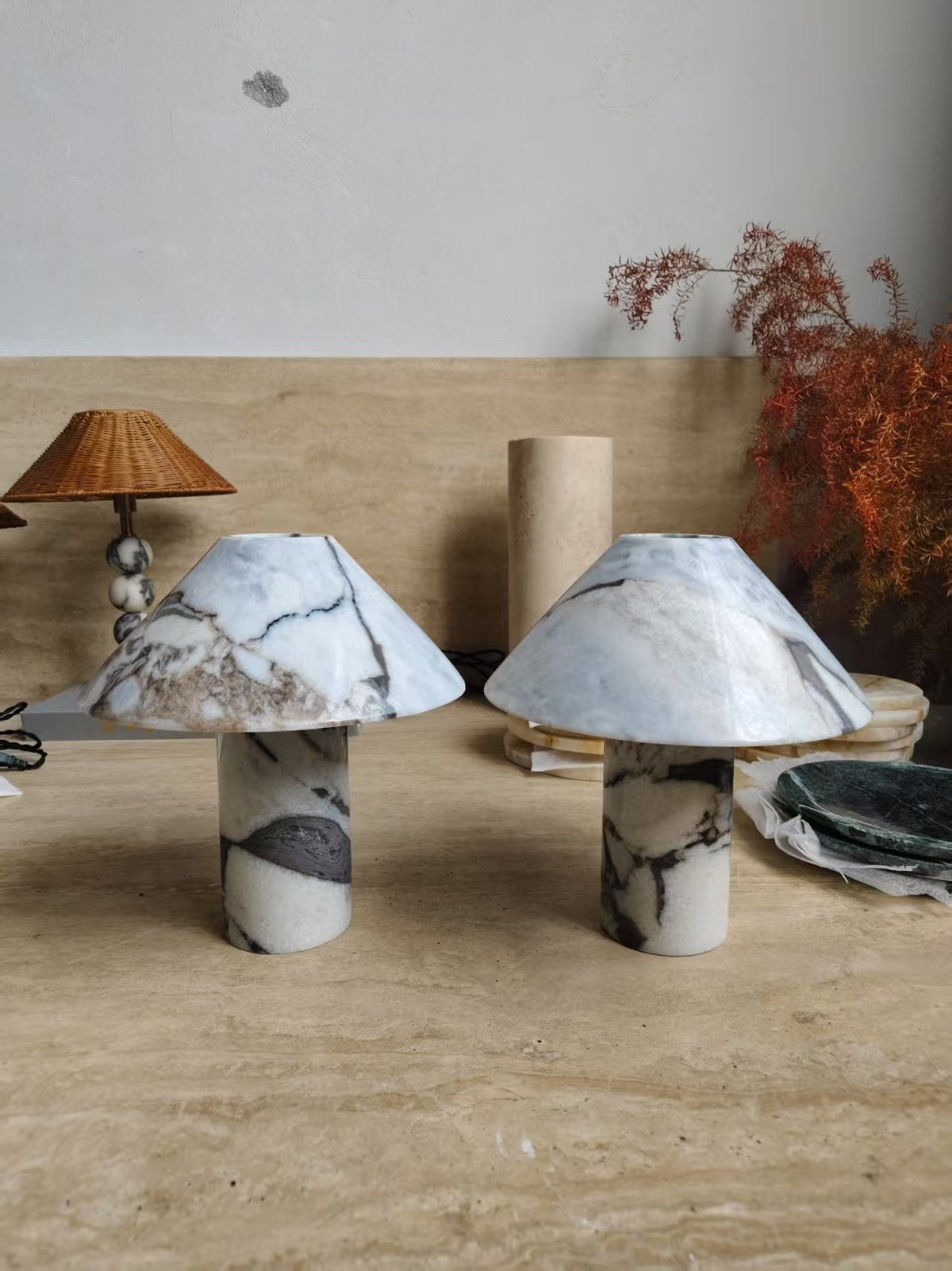 Pillar Stone Table Lamp