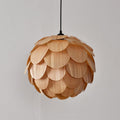 Pinecone Pendant Light ? 15″ x H 12.6″ / Dia 38cm x H 32cm / Wood Pendant light