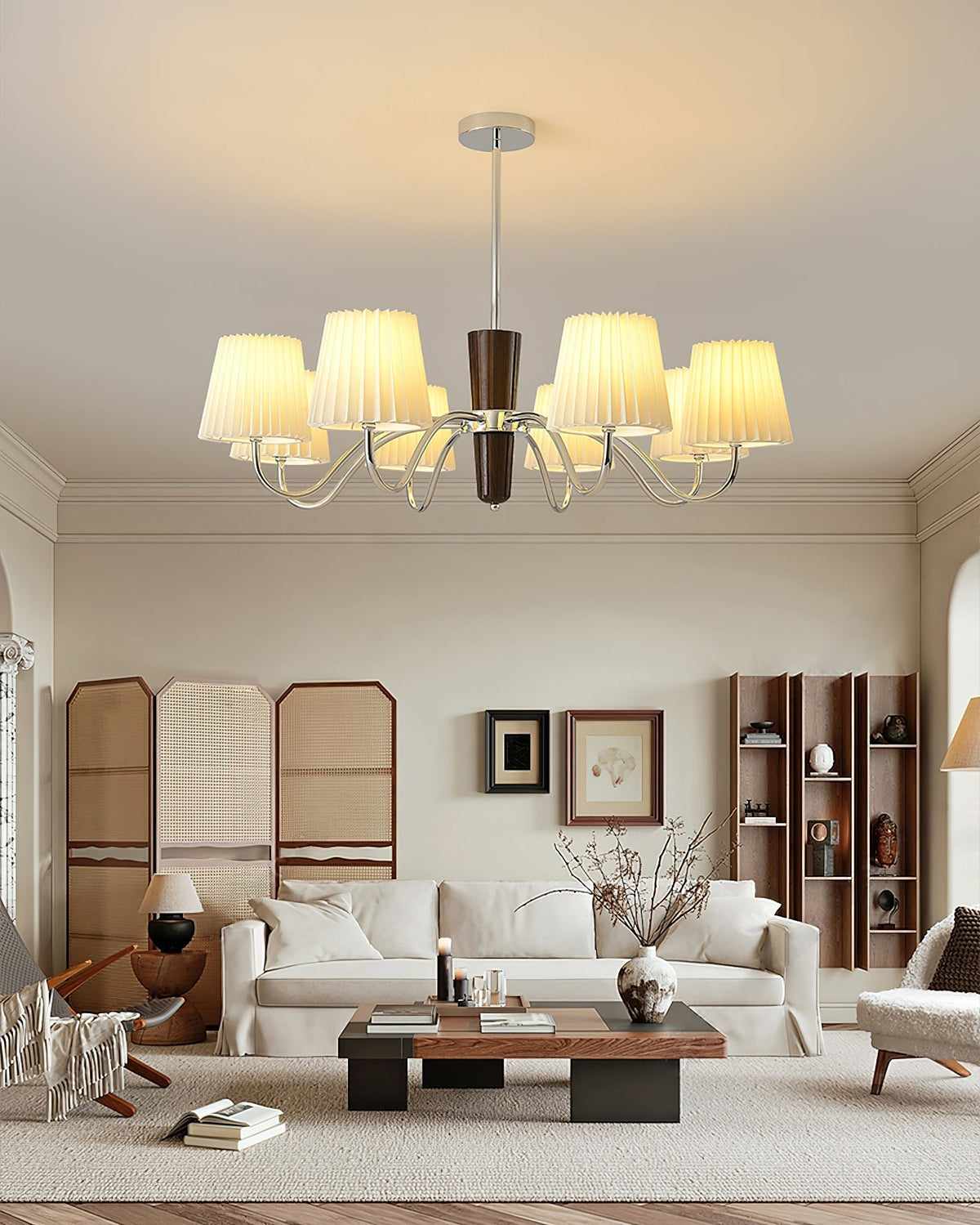 Plisse Chandelier Chandelier