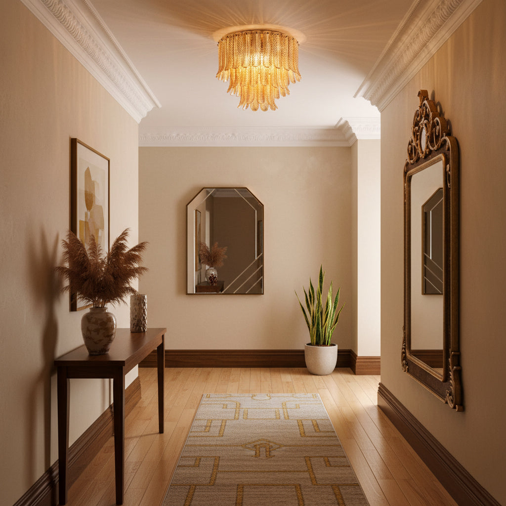 Plume Glass Ceiling Light