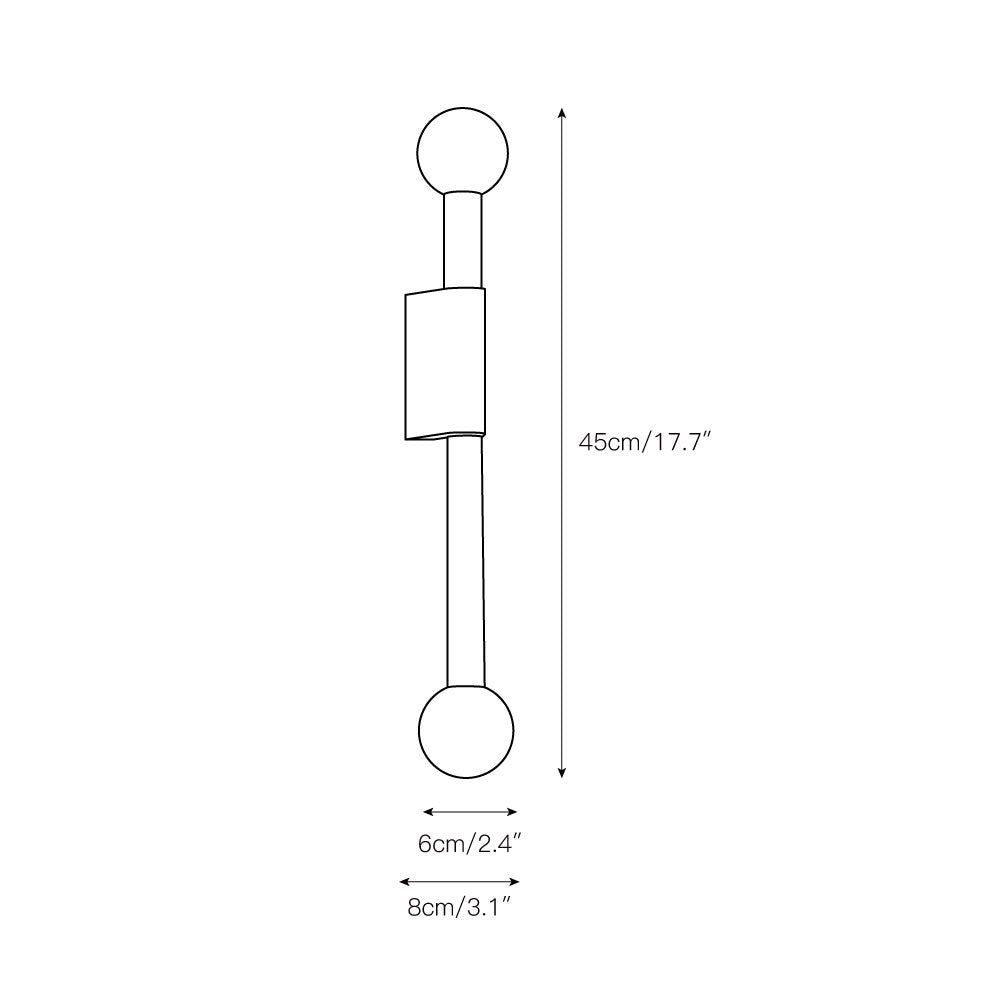Pole and Circle Wall Lamp