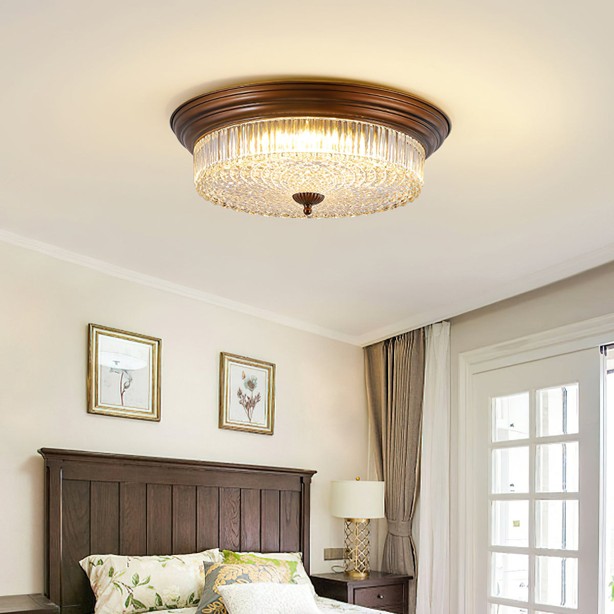 Retro Flush Ceiling Lamp