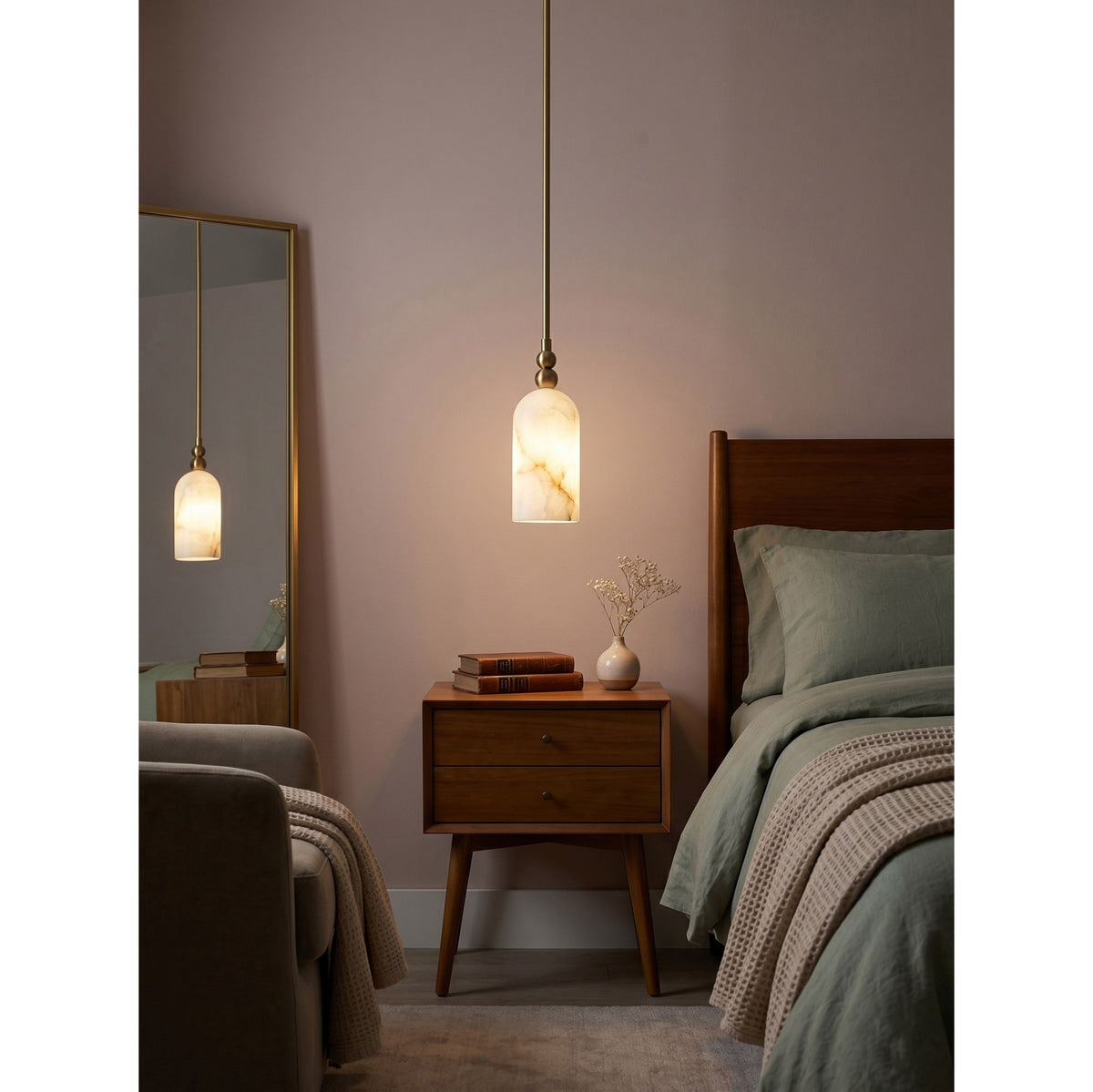 Pratt Alabaster Pendant Lamp