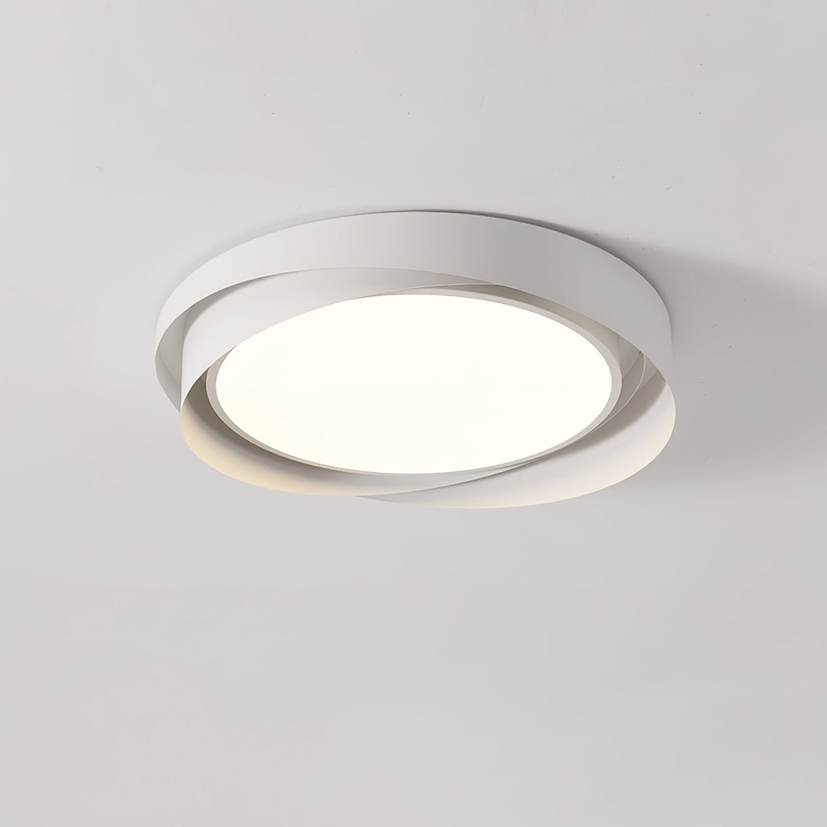 Quinn Ceiling Light ? 15.7″ x H 3.5″ / Dia 40cm x H 9cm (Power: ~24W) / White & White / Warm Light Ceiling lamp