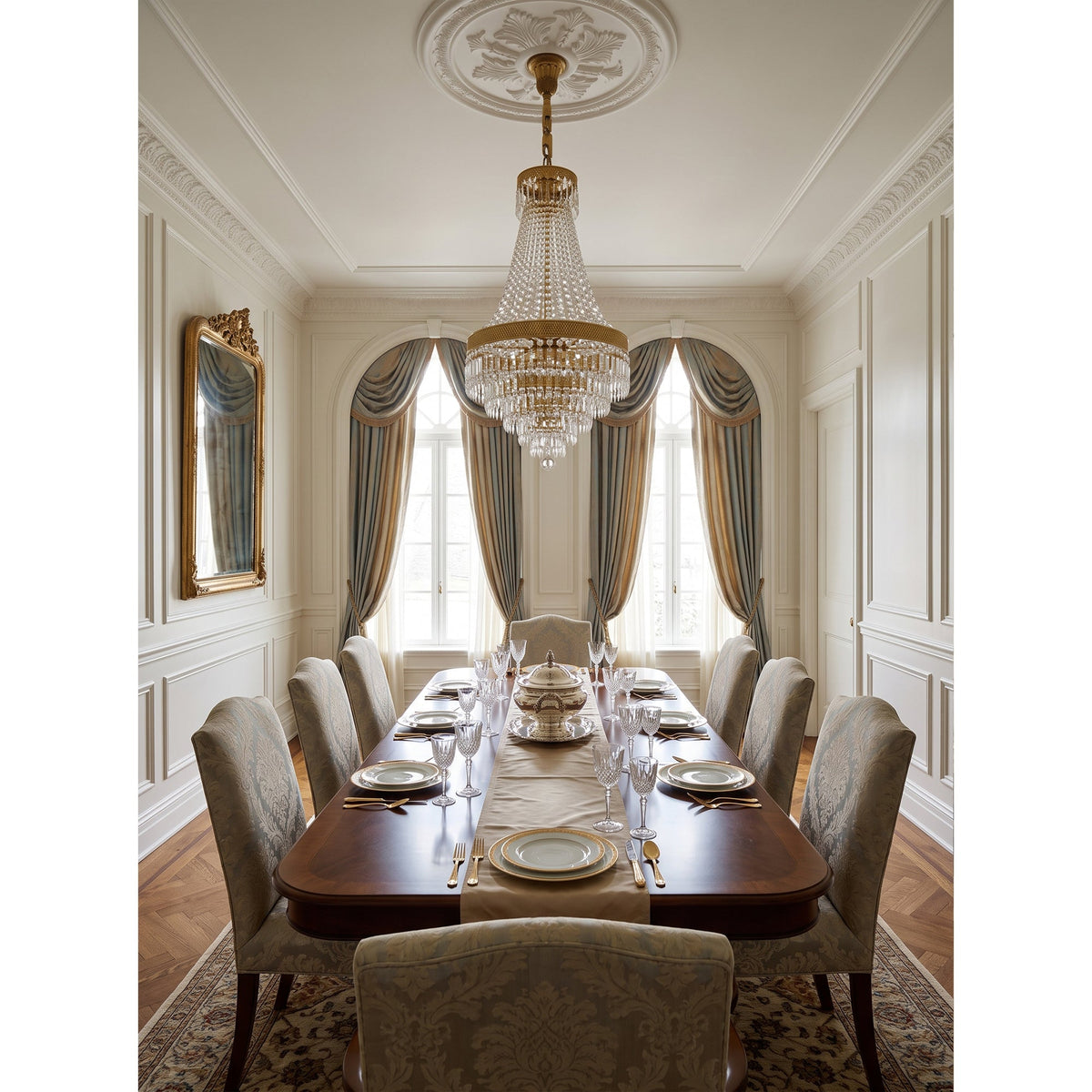 Adele Crystal Waterfall Chandelier