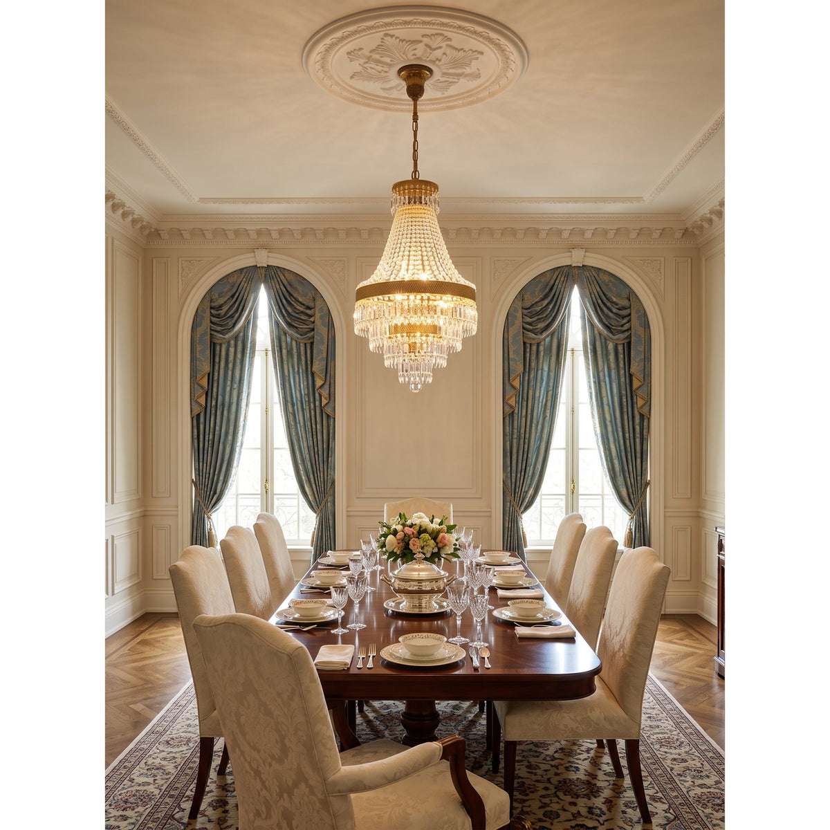 Adele Crystal Waterfall Chandelier