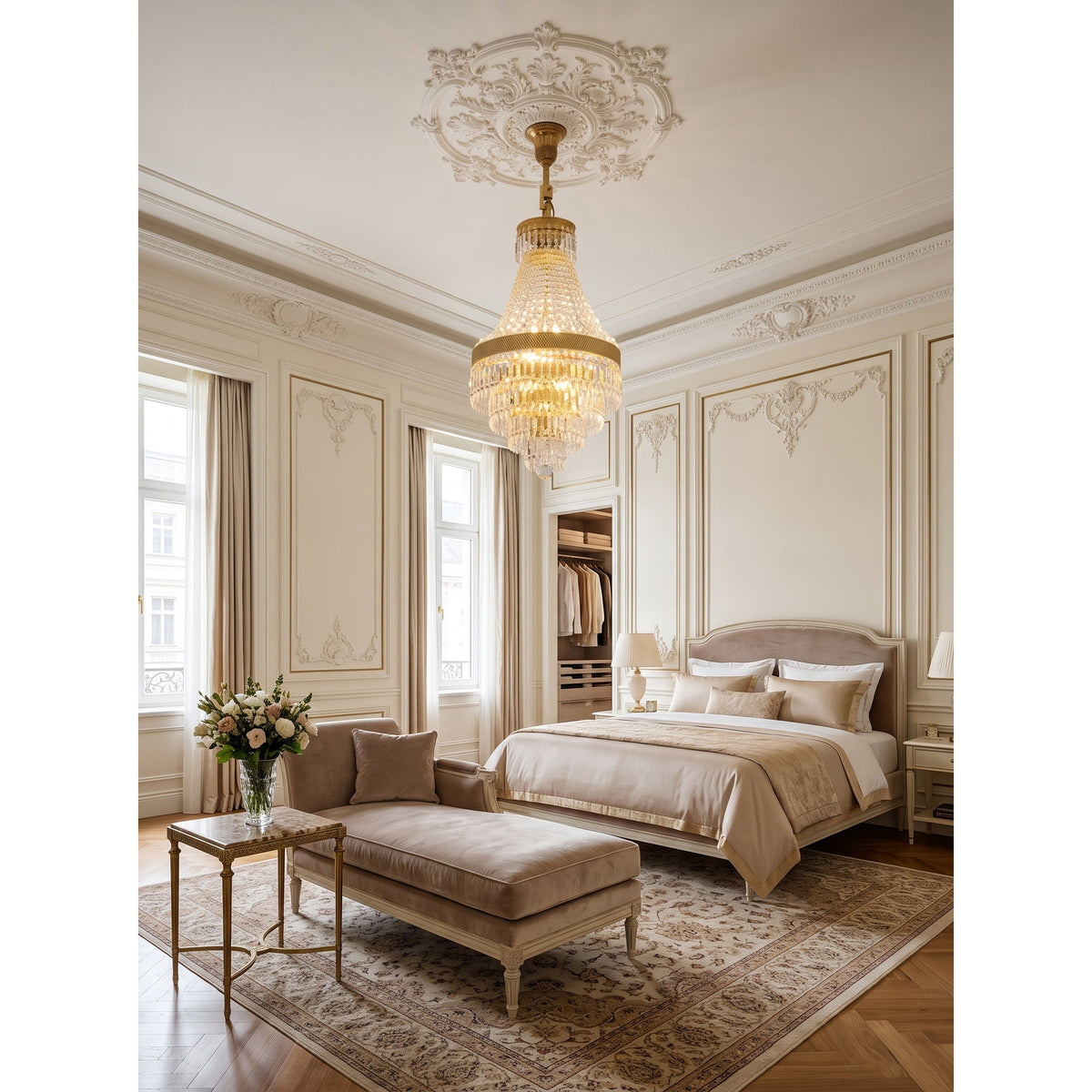 Adele Crystal Waterfall Chandelier