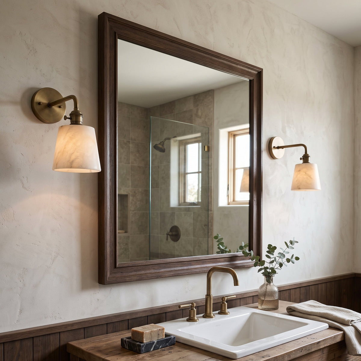 Ames Alabaster Wall Sconce