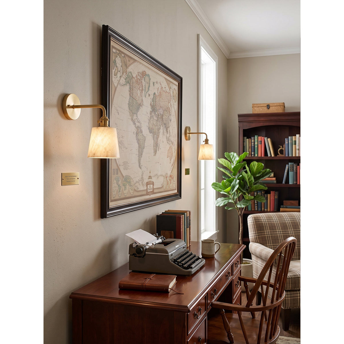 Ames Alabaster Wall Sconce