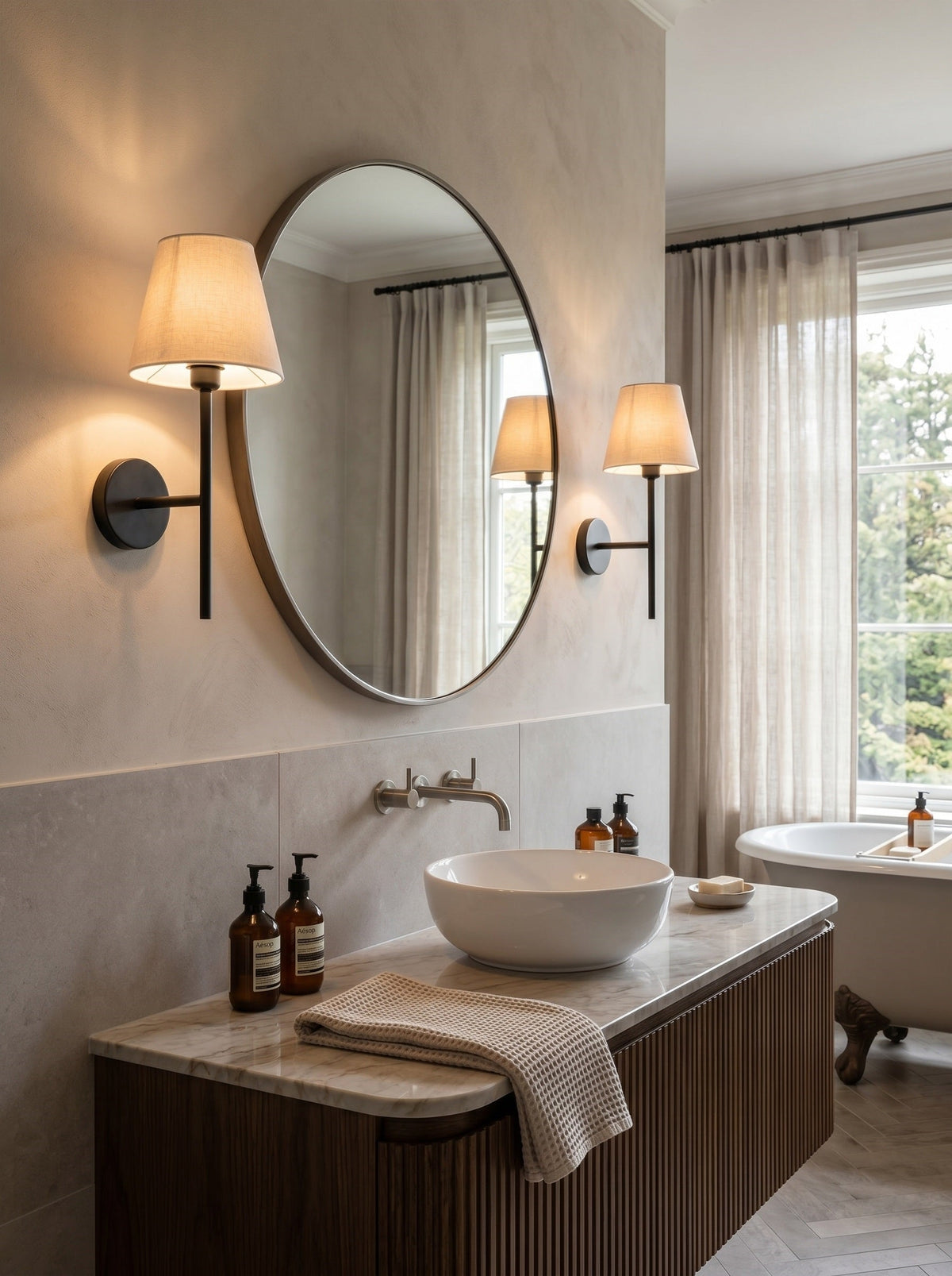 Astra Fabric Wall Sconce