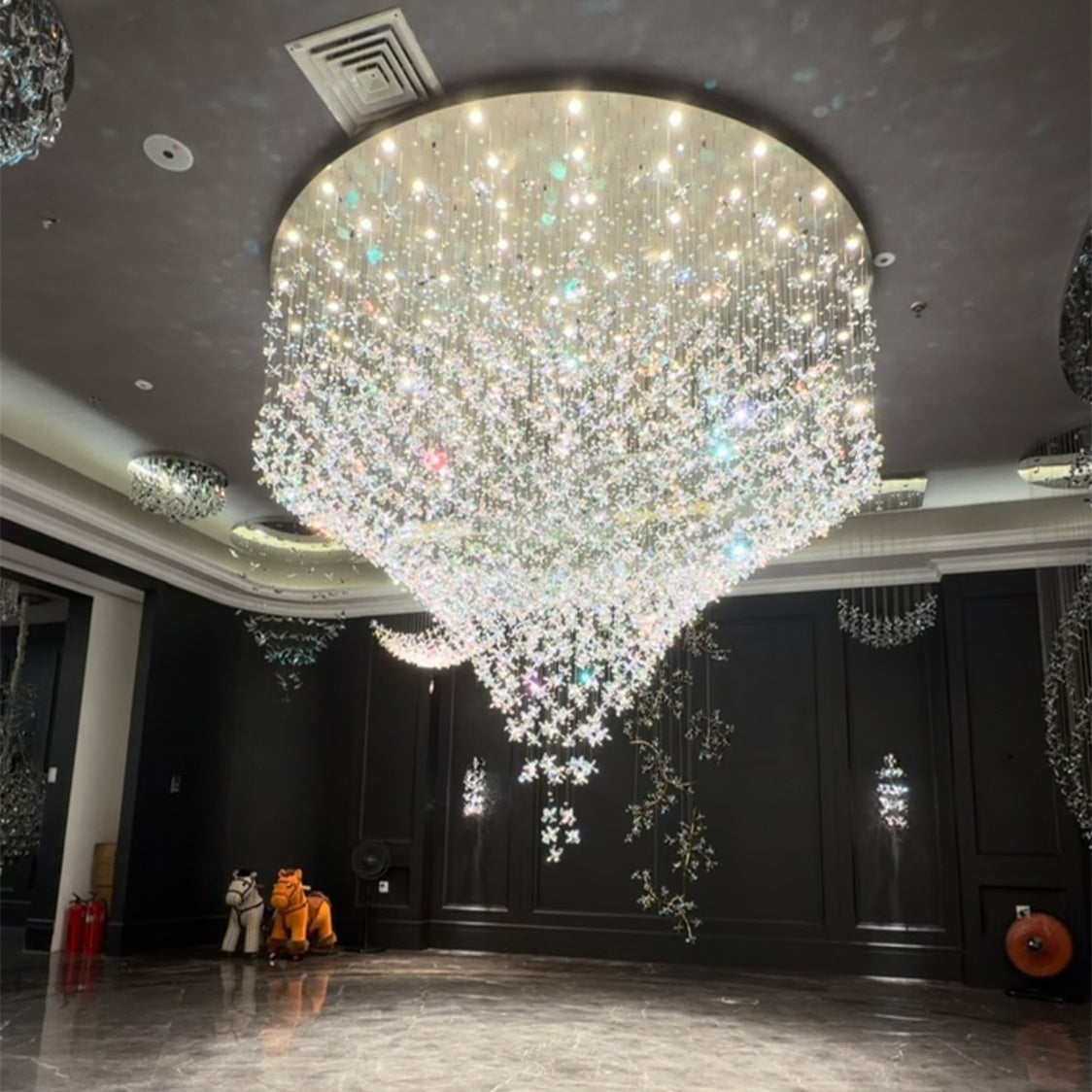 Athena Butterfly Crystal Chandelier