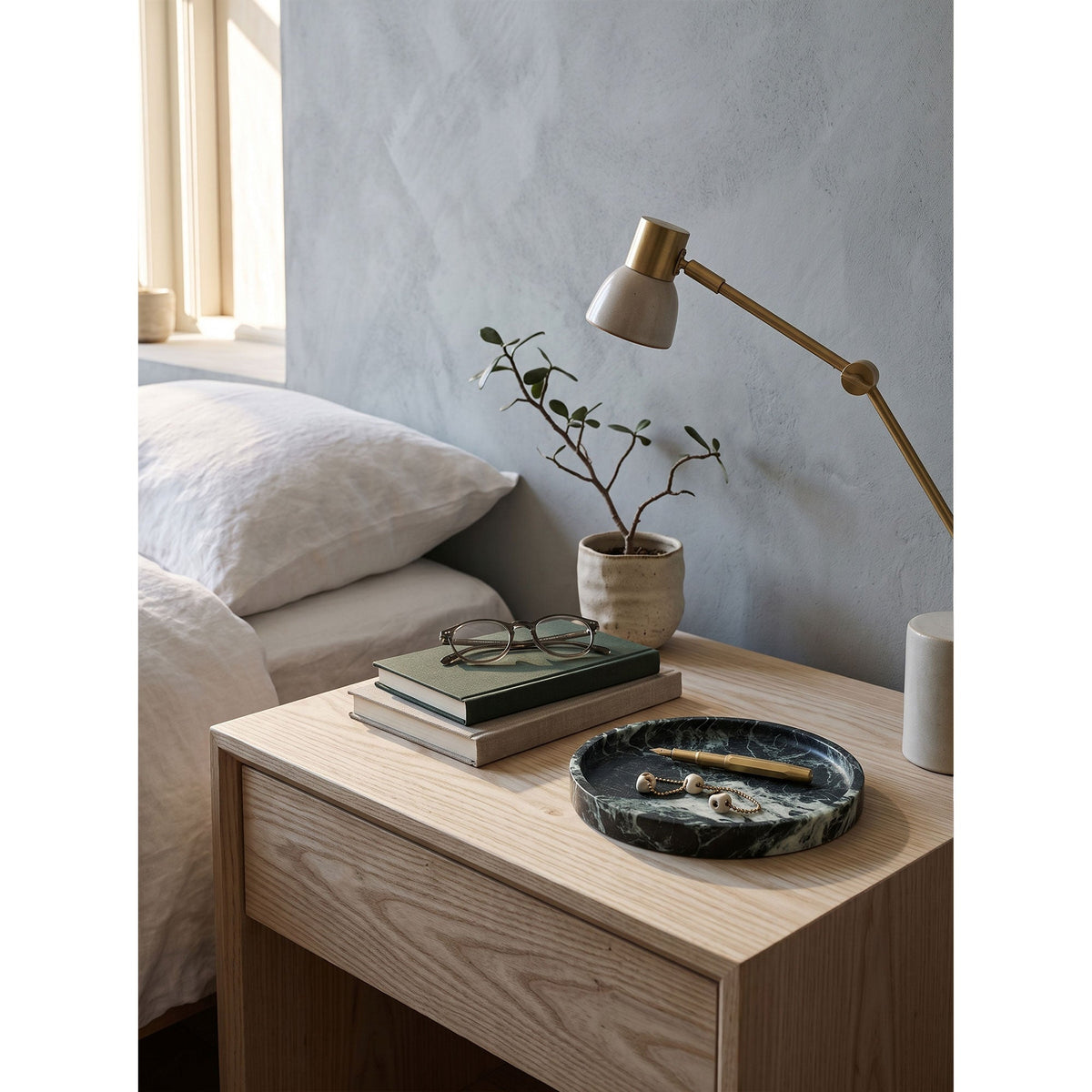 Atoll Stone Round Tray