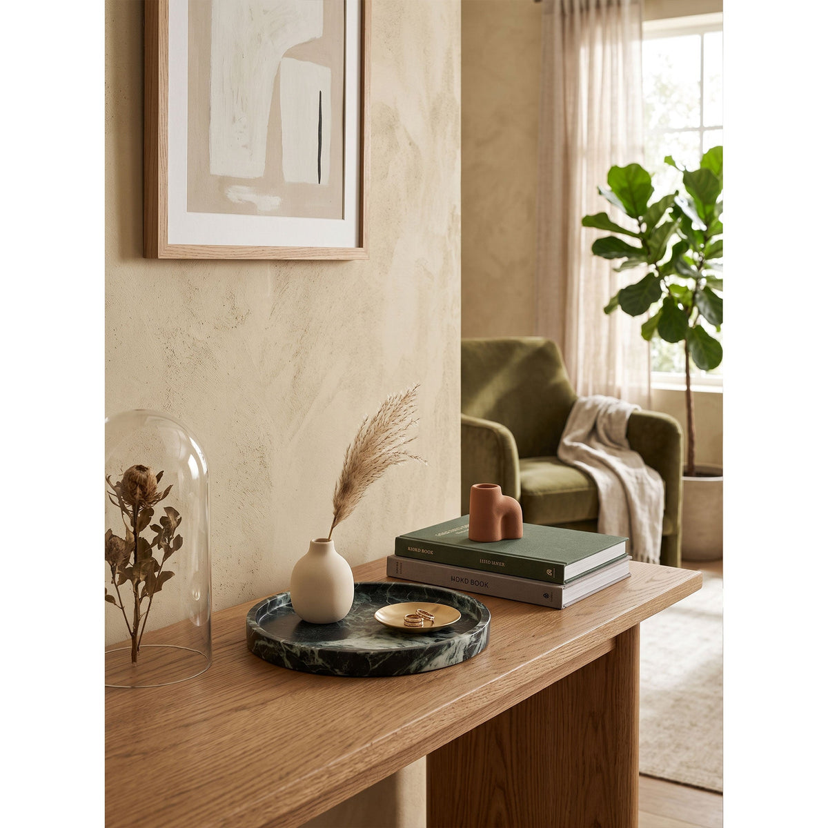 Atoll Stone Round Tray