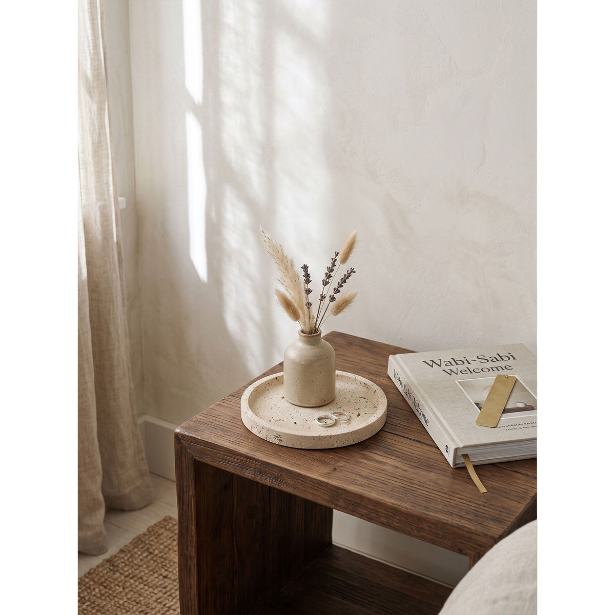 Atoll Stone Round Tray