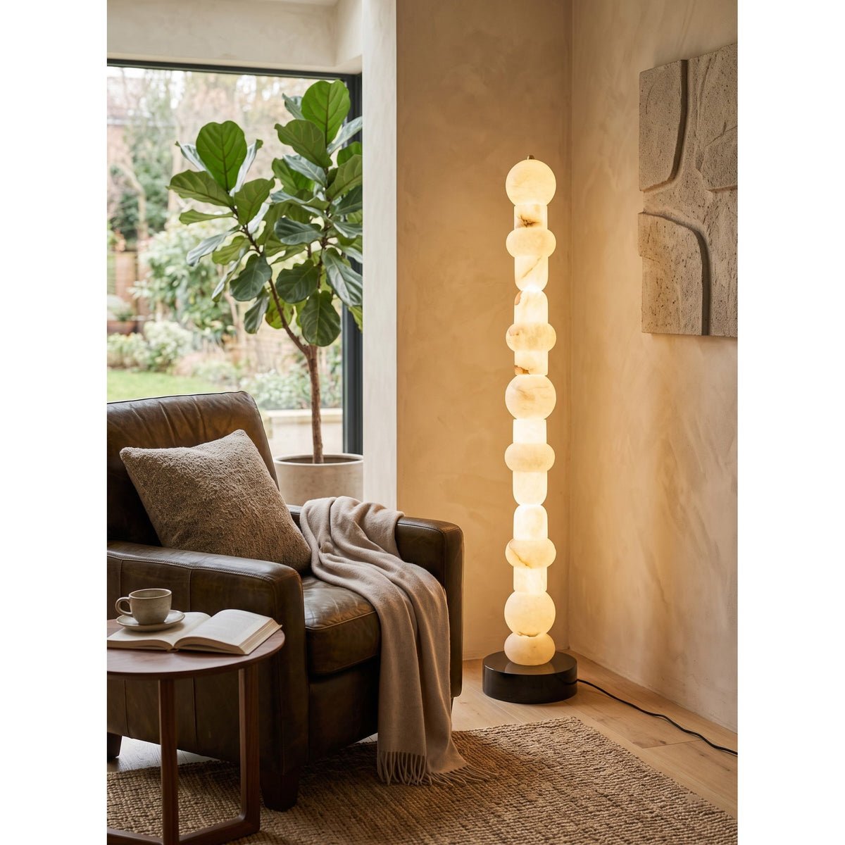 Belmont Alabaster Floor Lamp